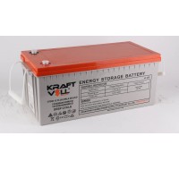 Kraftvoll 12V 220Ah (20Hr) Vrla Deep Cycle Jel Akü (522x239x222mm)